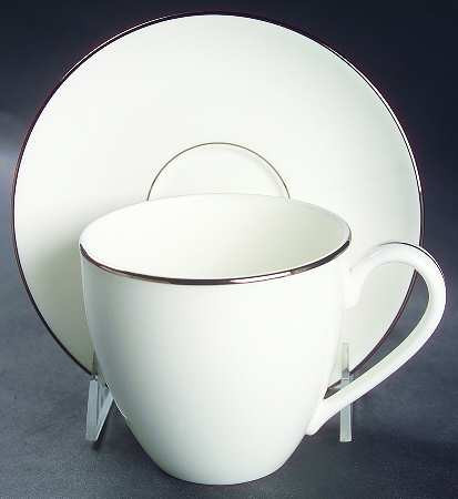 Continential Dining Platinum Cup and Saucer
