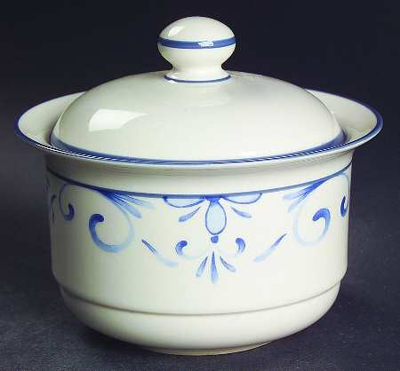 Country Blue Sugar and Lid-Lenox
