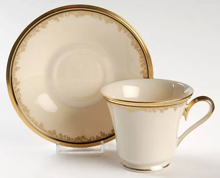 Eclipse Cup and Saucer Lenox
