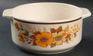 Fall Blossoms Round Vegetable or Serving Bowl