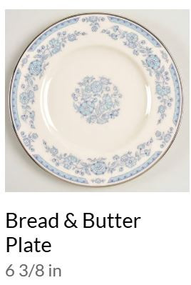 Fanciful Bread and Butter Plate