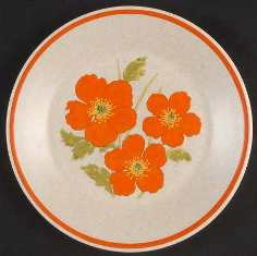 Fire Flower Bread and Butter Plate