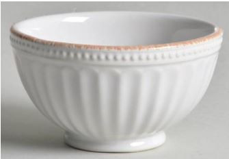 French Perle Groove White Square Baker