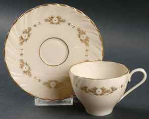 Golden Mood Cup and Saucer-Lenox