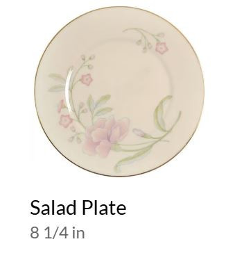 Heiress Round Salad Plate-Lenox
