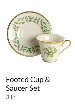 Holiday Cup and Saucer