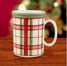 Holiday Plaid Mug-Lenox