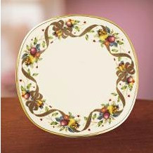 Holiday Tartan Square Accent Plate
