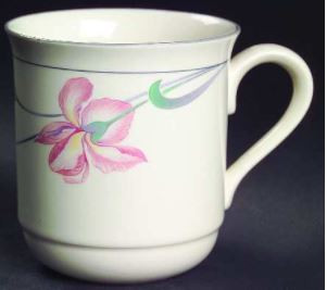 Iris On Grey Mug