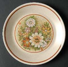 Magic Garden Round Salad Plate
