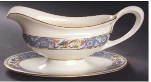 Ming Gravy Boat and Stand Lenox