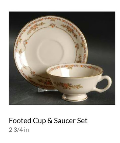 Monticello Cup and Saucer - Lenox