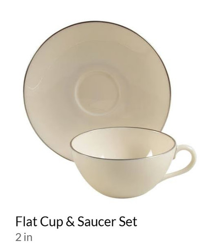 Olympia Platinum Cup and Saucer Lenox
