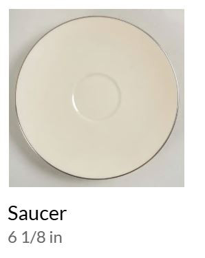 Olympia Platinum Saucer Only Lenox