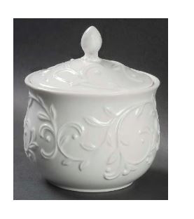 Opal Innocence Carved Sugar and Lid Lenox