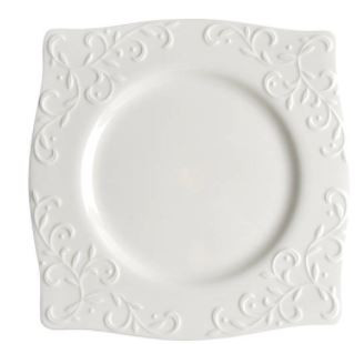 Opal Innocence Carved Lenox Square Accent Plate