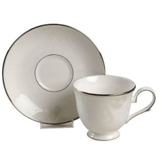 Opal Innocence Scroll Cup and Saucer
