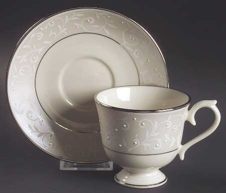 Pearl Innocence Cup and Saucer Lenox