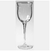 Pearl Platinum Wine Goblet - Lenox Crystal