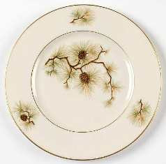 Pine Round Salad Plate