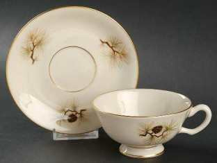 Pine Cup and Saucer - Lenox