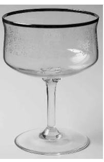 Plum Blossoms High Sherbet - Lenox Crystal