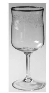 Plum Blossoms Wine Goblet - Lenox Crystal