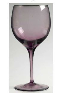 Plum Shadow Water Goblet