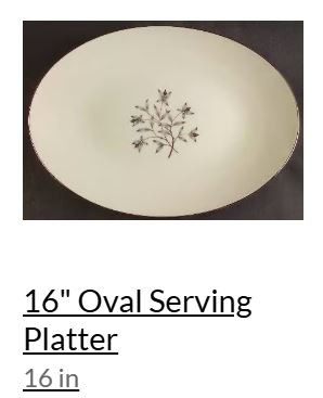 Princess Large Oval Platter