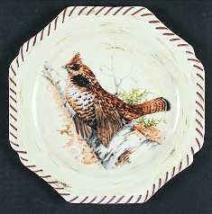 Riverwood Ruff Round Luncheon Plate or Accent Plate Lenox