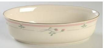 Rose Manor Medium Oval Vegetable-Lenox
