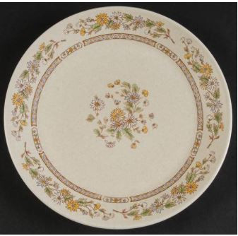 Sandflowers Round Salad Plate