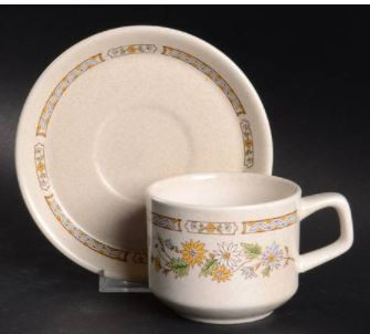 Sandflowers Cup and Saucer-Lenox