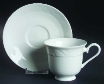 Snowdrift Cup and Saucer-Lenox