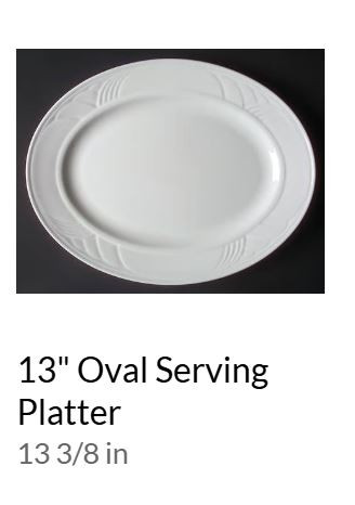 Snowdrift Medium Oval Platter - Lenox