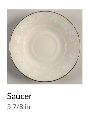Snowflower Saucer Only-Lenox