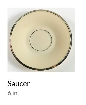 Solitaire Saucer Only