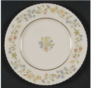 Spring Bouquet Round Salad Plate