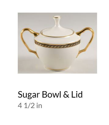 Tyler Sugar and Lid
