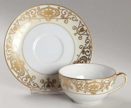#175 Noritake Cup And Saucer Design Out