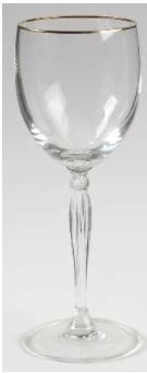Allaire Gold Wine Goblet - Noritake Crystal