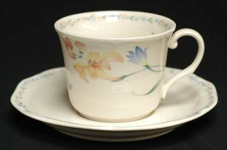 American Flowers Cup and Saucer