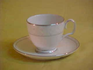 Aria Platinum Cup and Saucer - Noritake