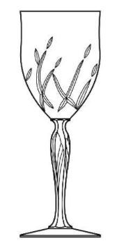 Aspen Flowers Water Goblet - Noritake Crystal