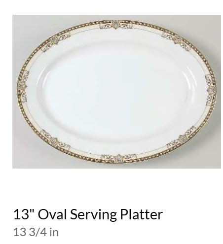 Bancroft Medium Oval Platter-Noritake