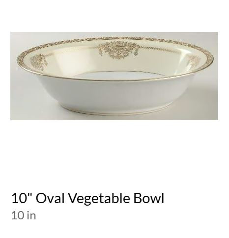 Bancroft Mediucm Oval Vegetable - Noritake