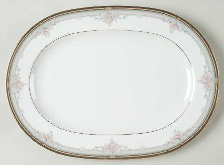 Blossom Mist Medium Oval Platter-Noritake