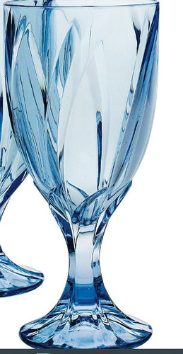 Blue Breeze Water Goblet - Noritake Crystal