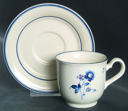 Blue Chintz Cup and Saucer-Noritake