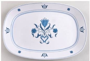 Blue Haven Medium Oval Platter - Noritake